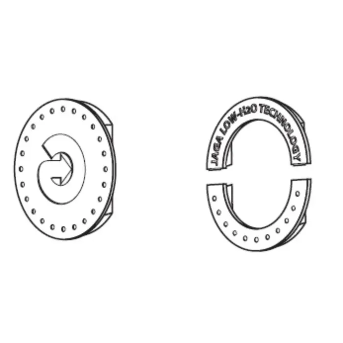 Jaga | Afdichtplaat Jaga-logo Zilver Voor Strada Wand |