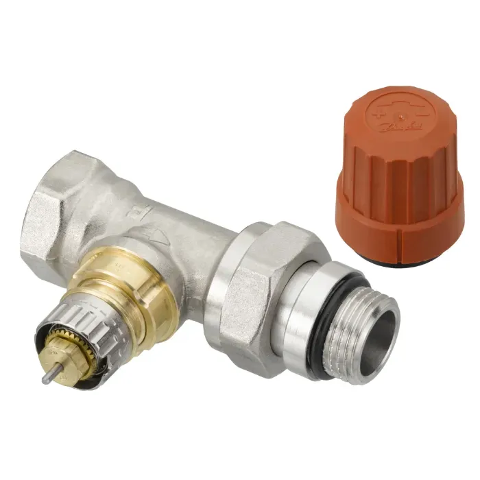 Danfoss | Ra-n - Recht - 1/2" (15) - 1/2" (15) - Verkort - Zelfdichtend | Radiatorkranen