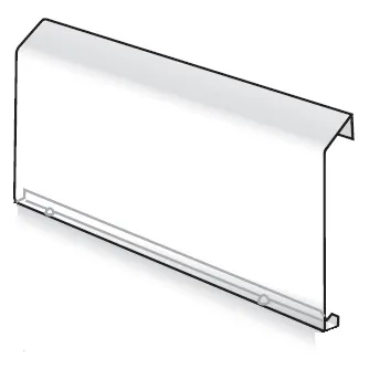 Jaga - Bovenplaat voor Tempo Wand - 1600mm - Zuiver wit soft touch