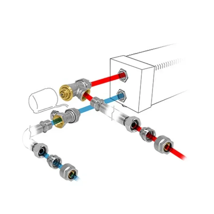 Jaga - Aansluitset 297 - Thermo-elektrische motor 10 VDC - voor Staal/Koper buis - 12/1