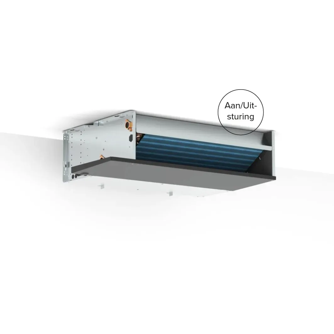 Jaga - Briza 22 Plafond Inbouw - Aan/Uit - 2 Pijps - 550x550mm - 6909 Watt - Front Top grill