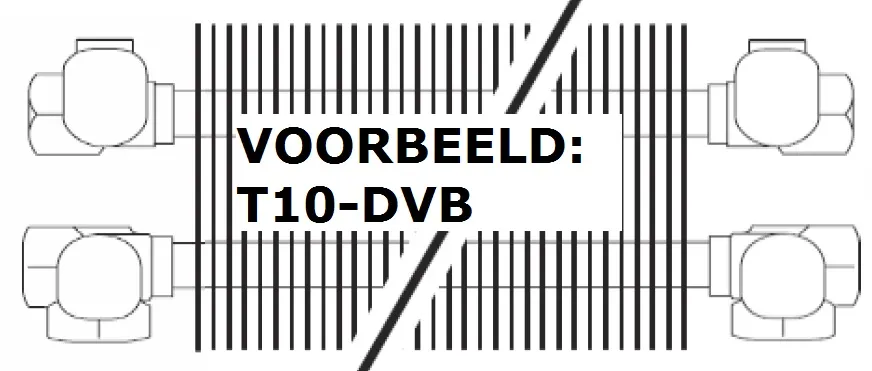 Jaga | Warmtewisselaar Doorverbinding - 413mm - Type 5 | Warmtewisselaars