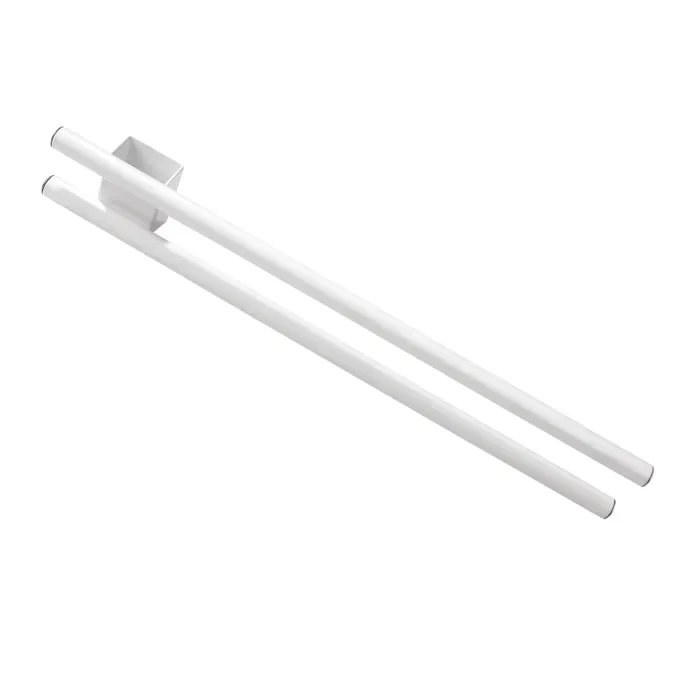 Stelrad Handdoekhouder Recht - Wit - 300 Mm - Geschikt Voor Radiatortype 20 En 21 | Handdoekbeugels en -rekken