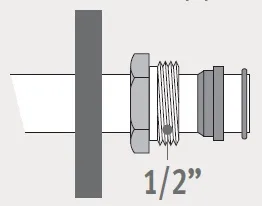 Jaga - Klemkoppeling voor Staal-Koper Buis - 1/2''x 15/1 Verkort