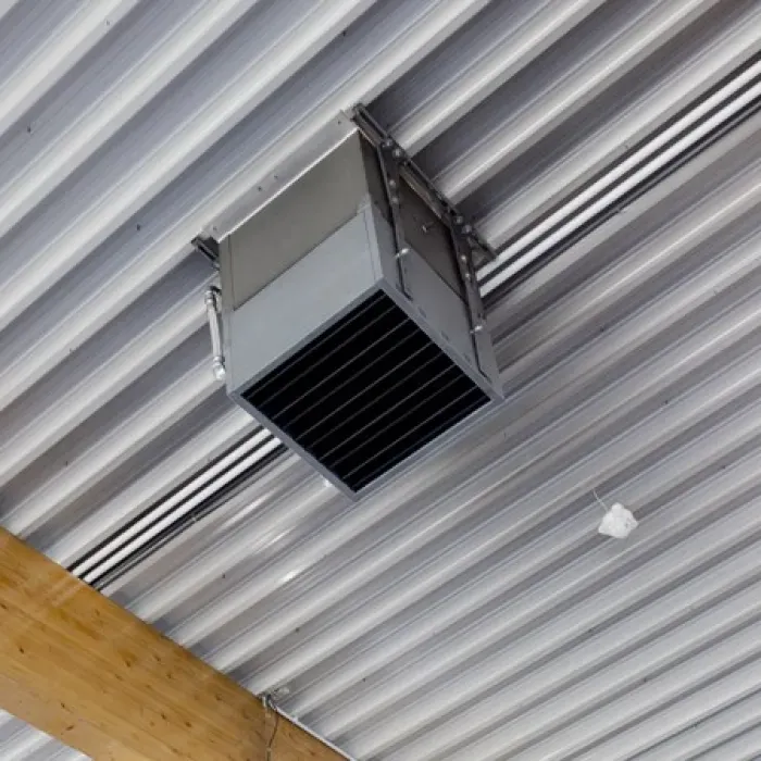 Jaga AVS Luchtverhitter - Unit 121 - 530x530x400 mm - Model Vrijhangend - Grijs